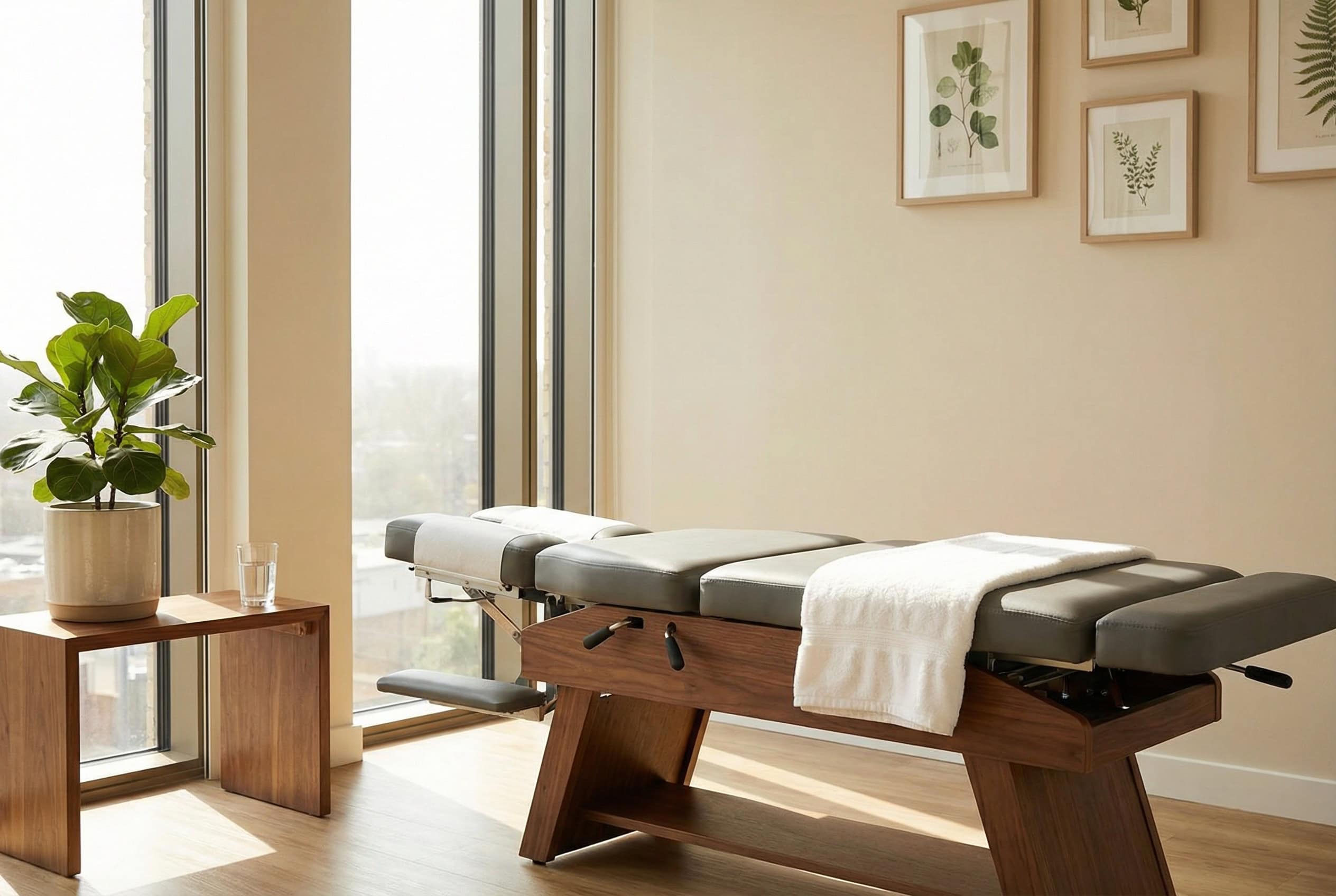 Behandlungsraum in der chiropraktik-praxis bellafiore würzburg